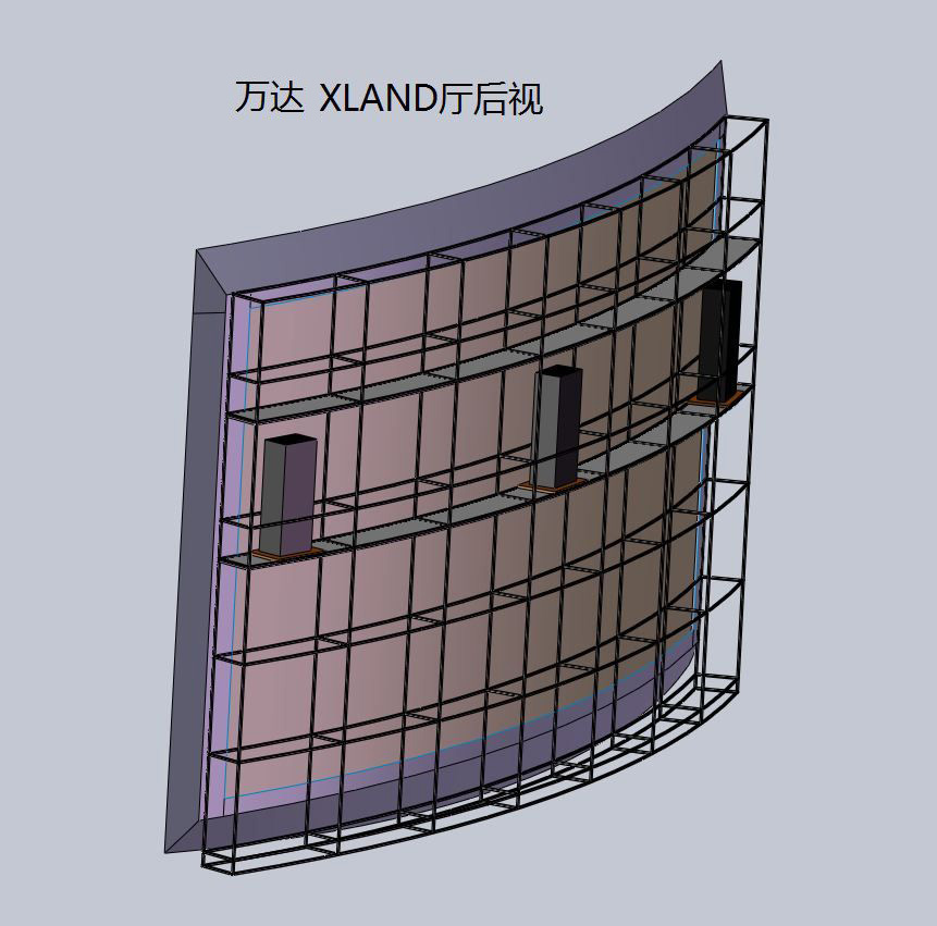 万达XLAND厅后视